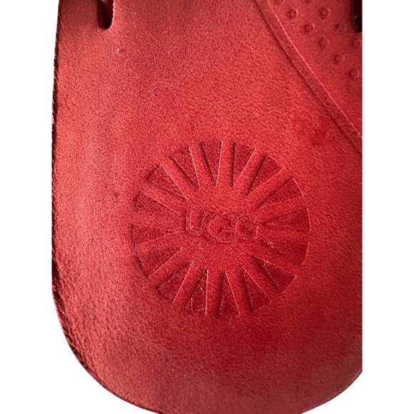 Ugg Womens Red Flip Flops Size 6 - Picture 5 of 6
